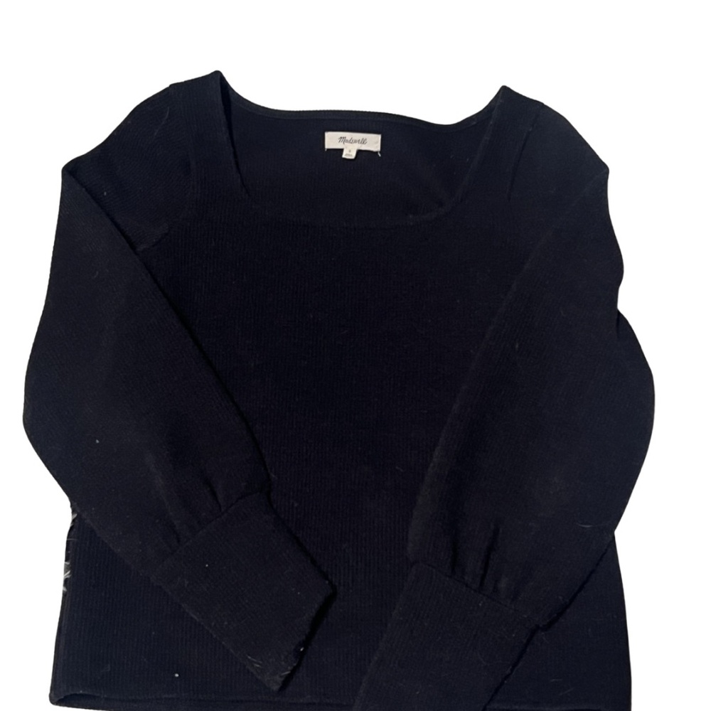 Madewell Black Knit Top